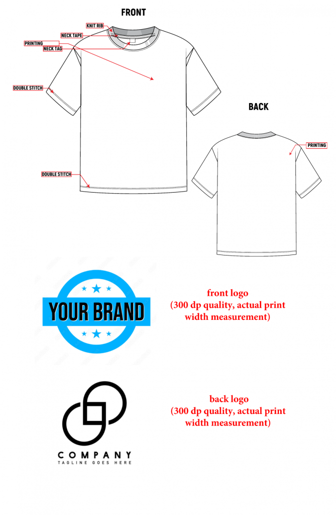 As an example, we will briefly explain how to create a T-shirt techpack specific to your brand. Creating a Techpack is usually a step taken to standardize and manage the production, distribution or sales processes of the t-shirt.